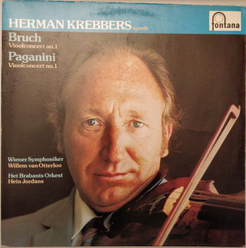 LP - Bruch * Paganini - Vioolconcert no.1 - Herman Krebbers, Wiener Symphoniker - 0