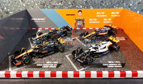 McLaren Lando Norris 4er verzameldoos 1/43 Bburago - 0