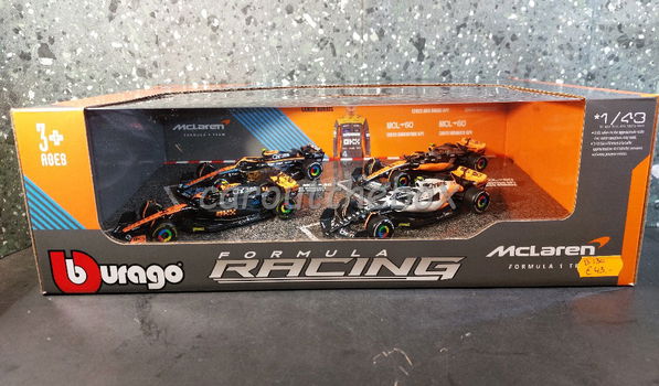 McLaren Lando Norris 4er verzameldoos 1/43 Bburago - 3