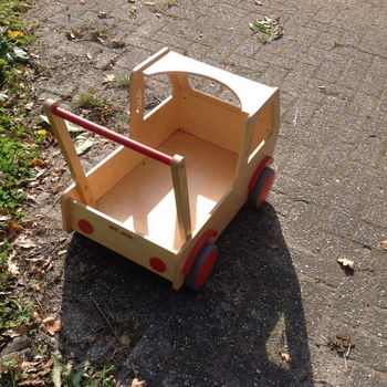 duw auto, poppenwagen - Educo, duurzaam speelgoed - 1