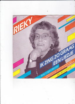 Single Rieky - Ik zing zo graag een liedje - 0