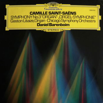 LP - Camille Saint-Saëns - Symphonie No.3, Orgel-Symphonie - Daniel Barenboim - 0