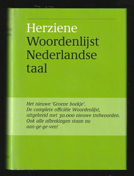 HERZIENE WOORDENLIJST NEDERLANDSE TAAL - Groene boekje - 0