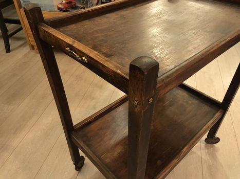 Antiek Engelse Thee trolley / Tafel. - 1