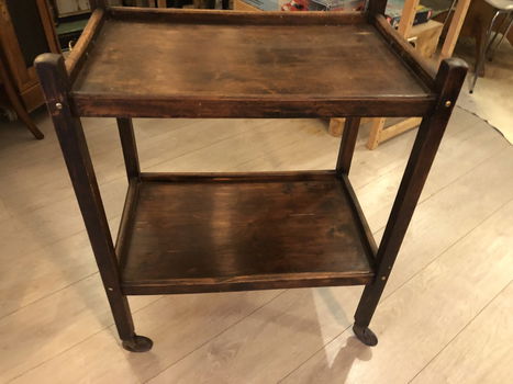 Antiek Engelse Thee trolley / Tafel. - 3