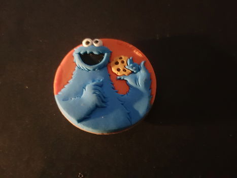 Koekiemonster button - 0