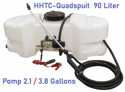 HHTC-Quad spuittank: 25 Gallons / 90 Ltr. op 12 Volt - 0