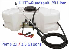 HHTC-Quad spuittank: 25 Gallons / 90 Ltr. op 12 Volt