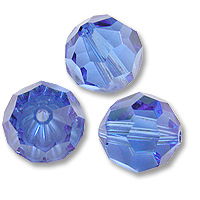 Swarovski 5000 Sapphire 10mm 4 Stuk - 0