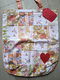 Stoffentas patchwork van 2e hands textiel retro bloemen - 1 - Thumbnail