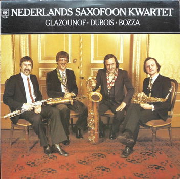 LP - Het Nederlands Saxofon Kwartet - Glazounof * Dubois * Bozza - 0