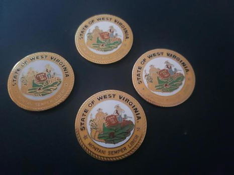 Emaille pin State of West Virginia - 0