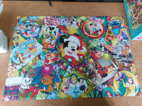 Disney kerst puzzel Jumbo 1000 stukjes. - 0