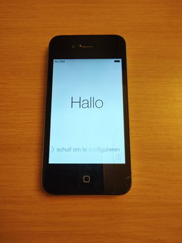 Apple iPhone 4 Zwart A1332 met lader en oortjes - 3