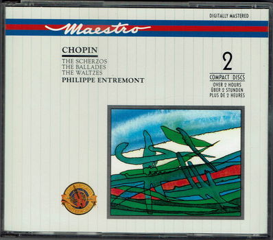 Philippe Entremont - Chopin – The Scherzos / The Ballades / The Waltzes (2 CD) Nieuw - 0