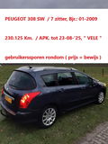 PEUGEOT 308 SW. 7 zitter . 2009 . 230125 Km. met nog 8 maanden APK.