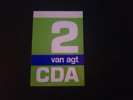 Sticker CDA Van Agt - 0