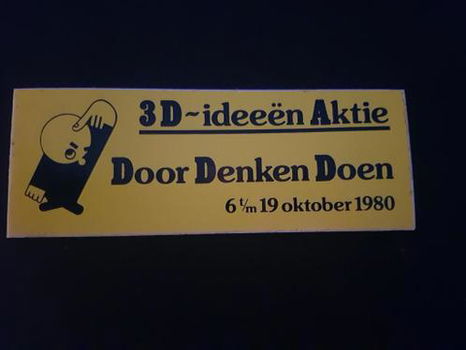 Sticker 3 ideeën aktie - 0