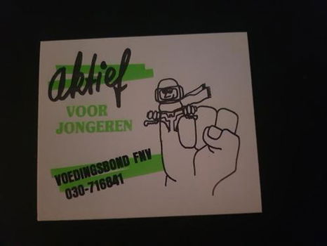 Sticker FNV aktief ook voor jongeren - 0