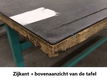 Inpaktafel / werktafel 195 x 150 x 80 x 5 dik ( rubber toplaag ) - 0 - Thumbnail