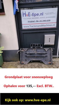 Grondplaat / Aanbouwplaat ... voor sneeuwploeg o.i.d. - 1