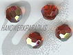 Swarovski 5000 Indian Red AB 8mm 11 Stuk - 1 - Thumbnail