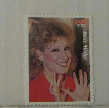 Popfoto zegel Bette Midler - 0