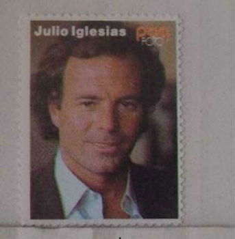 Popfoto zegel Julio Iglesias - 0