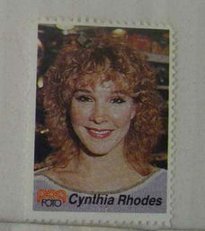 Popfoto zegel Cynthia Rhodes