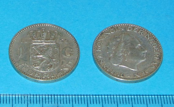 Nederland - 1 gulden 1955 - zilver - 0