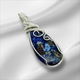 Sterling zilver oceaan jaspis ketting - 2 - Thumbnail