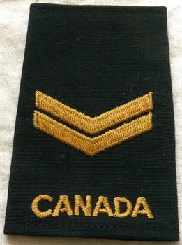 Rang Onderscheiding / Rankslide, Non-Commissioned Members, Corporal, Canadian Army, 1970s.(Nr.1) - 0