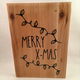 Kerst decoratie tekstbord (hout)Merry X-MAS adv 1 - 0 - Thumbnail