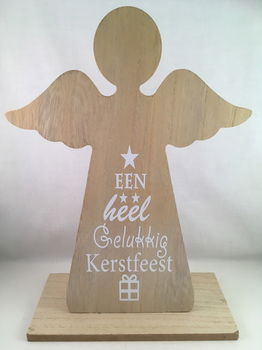 Kerst decoratie Kerst engel & waxinelichthouder optie 3 - 0