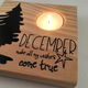 Kerst decoratie tekstbord (hout) met waxinehouder & quote - 4 - Thumbnail