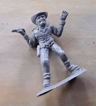 1x Cowboy figuur - poppetje - 1