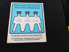 Sticker Nijmegen in drie politie-districten