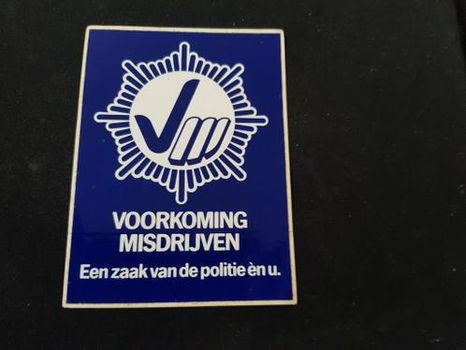 Sticker Voorkoming misdrijven - 0