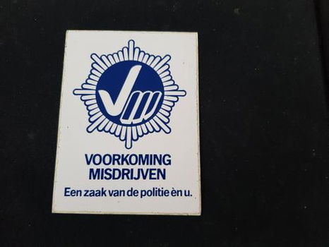 Sticker Voorkoming misdrijven (2) - 0