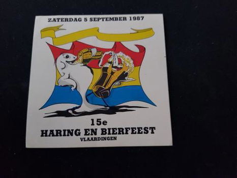 Sticker 15e Haring en bierfeest Vlaardingen 1987 - 0