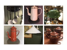 Brocanteurs let op Eindejaars Opruiming Partij Emaille Items