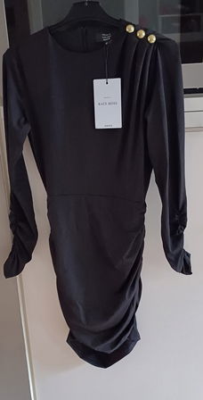 Nikkie Kate Moss Drape Shoulder Jurk. Maat 34. Nieuw.