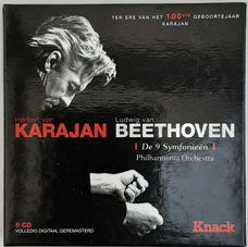 CD - 5cd - BEETHOVEN - De 9 Symfonieën - Philharmonia Orchestra, von Karajan