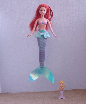 Ariel de zeemeermin Disney met kind Mattel 2009 [POP188] - 0