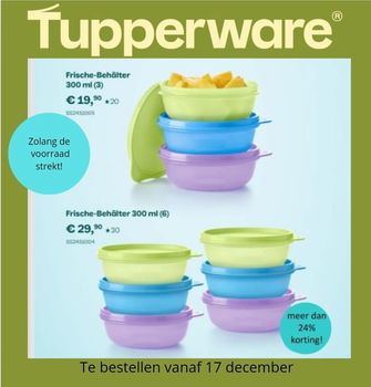 TUPPERWARE Ruimteschaaltjes Neon 300 ml - 0