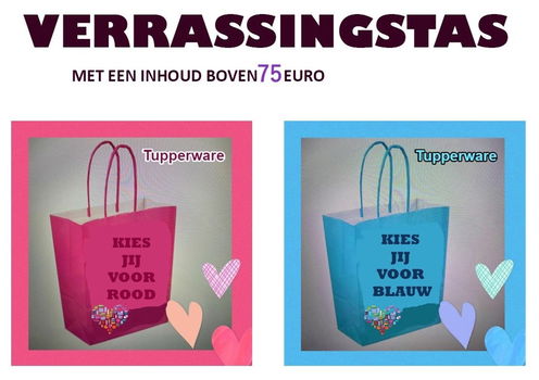 TUPPERWARE Verrassingstas € 25 met waarde € 75 - 1