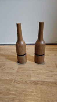 4x ZGAN houten flesvazen ( voor Decoratie) - 3