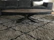 ovale salontafel , hout - 2 - Thumbnail