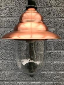 wandlamp , koperen kap - 4