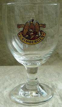 Set Vintage Bierglazen, Merk: Grimbergen, Inhoud: 0,33L, 2 stuks. - 1